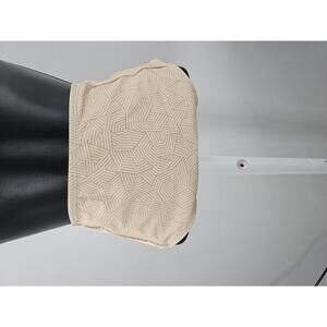 Geode High Waist Beige Geometric Patterned Swim Bottoms